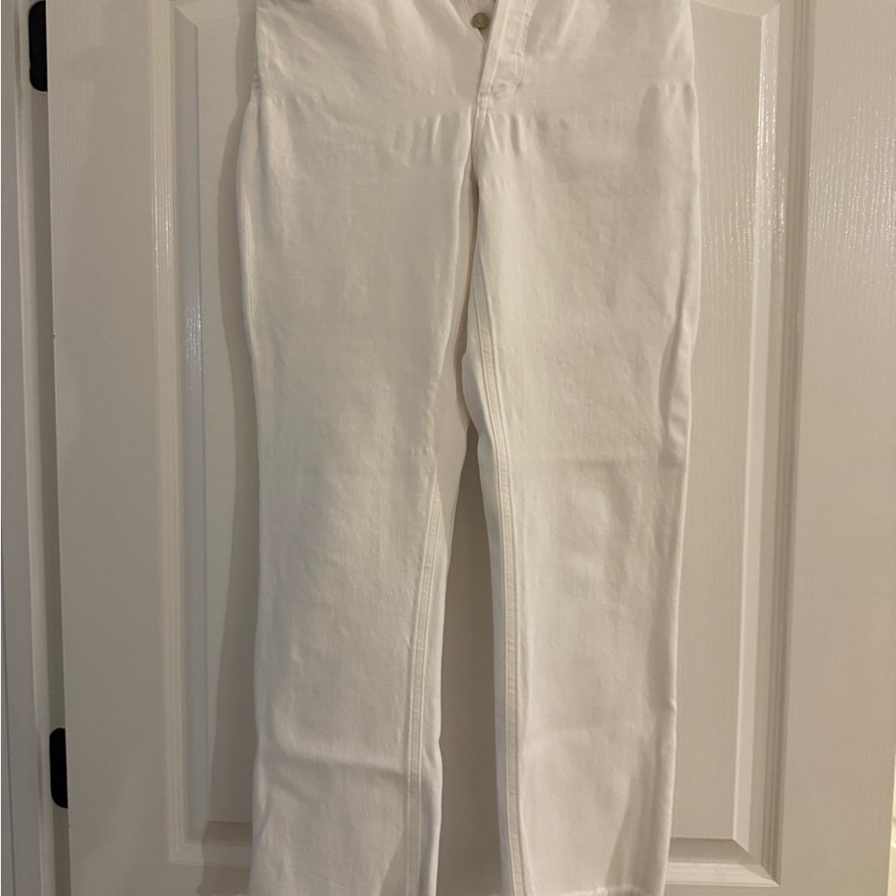 Agolde Women's White Straight Leg Jeans